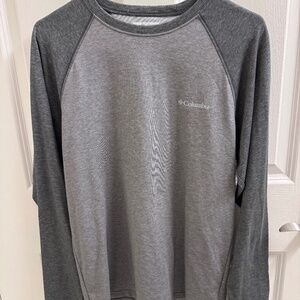 Columbia Thistletown Hills Raglan Long Sleeve Shirt Gray Men's Size S